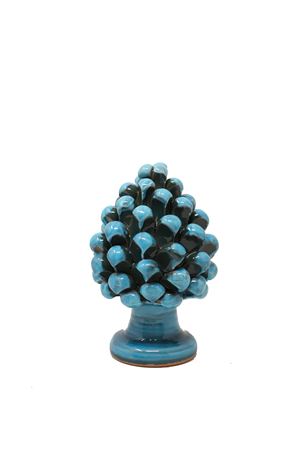 Blue decorative pine cone L'Oasi ceramiche | PIGNA15BLU